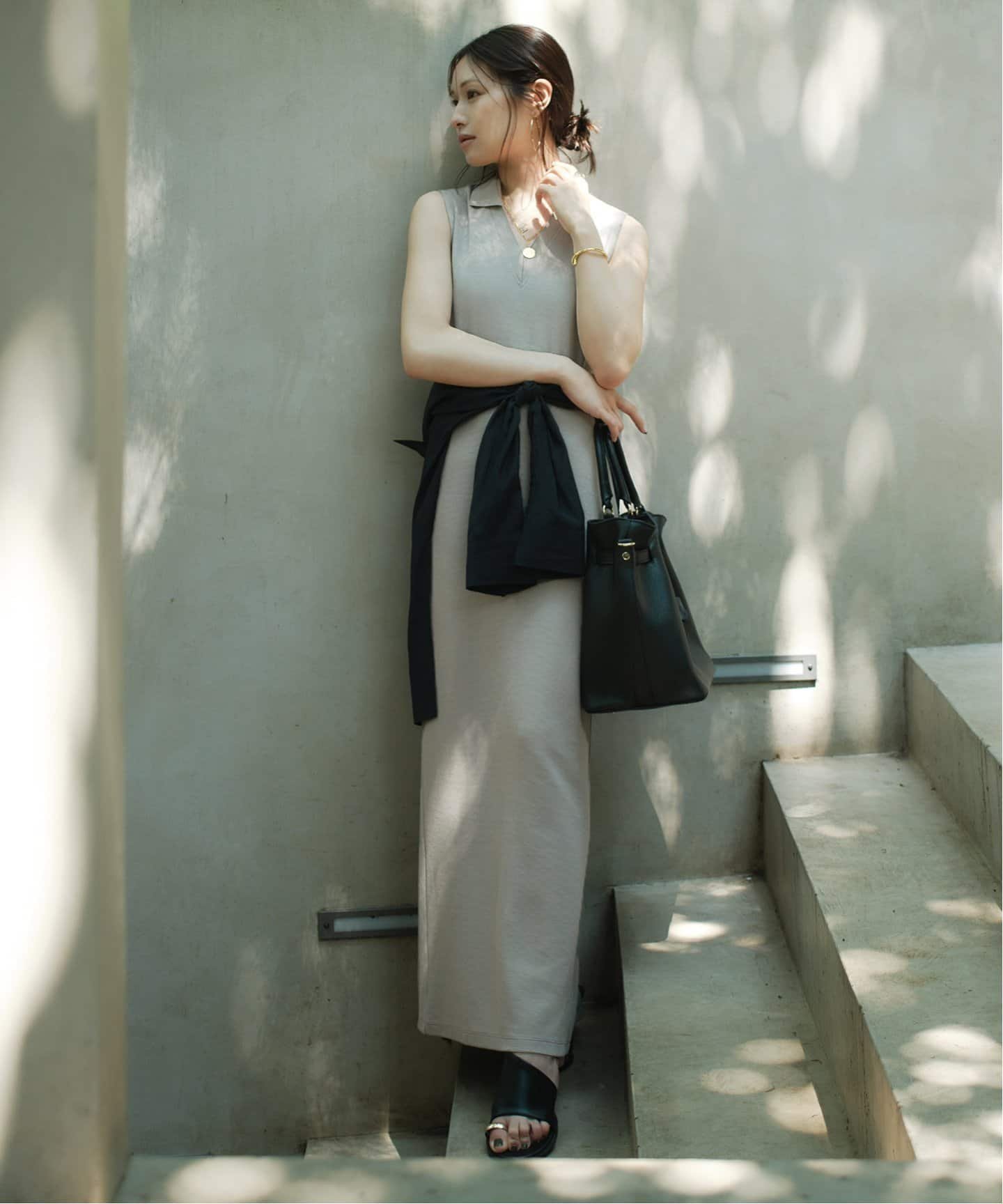 【ノーブル / スピック&スパン/NOBLE / Spick & Span】の【NOBLE*L AUBE BLANC】ミラノリブジャージワンピース インテリア・キッズ・メンズ・レディースファッション・服の通販 founy(ファニー) ファッション Fashion レディースファッション Fashion for Women ワンピース Dresses インナー Innerwear エレガント 上品 Elegant シェイプ Shape, Slim Fit ジュエリー Jewelry, Accessories スペシャル Special, Limited Edition バランス Balance, Style Balance フィット Fit, Slim Fit リラックス Relax, Relaxed Fit グレーA|ID: prp329100004824102 ipo3291000000035082200