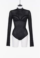 【フェティコ/FETICO】のLace-knit bodysuit 人気、トレンドファッション・服の通販 founy(ファニー) ファッション Fashion レディースファッション Fashion for Women トップス・カットソー Cut & Sew Tops ニット Knit Tops & Sweaters ストレッチ Stretch, Stretchy Fabric レース Lace, Lace Fabric thumbnail Black|ID: prp329100004824104 ipo3291000000035082210
