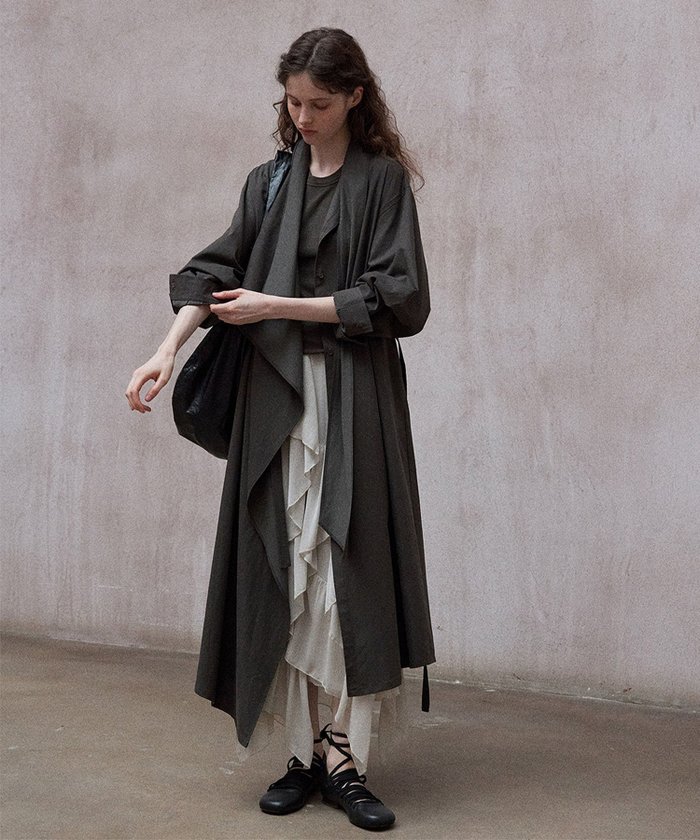 【ディケイドクラシック/DECADE CLASSIC】のDECADE CLASSIC 2WAYアシンメトリーコートワンピース インテリア・キッズ・メンズ・レディースファッション・服の通販 founy(ファニー) https://founy.com/ ファッション Fashion レディースファッション Fashion for Women アウター Coat / Outerwear Collection コート・ロングコート・ピーコート Long Coats, Peacoats & More クラシック Classic, Timeless Style シンプル Simple, Minimal スタイリッシュ Stylish, Fashionable モダン Modern, Contemporary |ID: prp329100004824109 ipo3291000000035082258