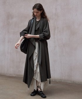 【ディケイドクラシック/DECADE CLASSIC】のDECADE CLASSIC 2WAYアシンメトリーコートワンピース 人気、トレンドファッション・服の通販 founy(ファニー) ファッション Fashion レディースファッション Fashion for Women アウター Coat / Outerwear Collection コート・ロングコート・ピーコート Long Coats, Peacoats & More クラシック Classic, Timeless Style シンプル Simple, Minimal スタイリッシュ Stylish, Fashionable モダン Modern, Contemporary |ID:prp329100004824109