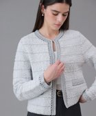 【アナイ/ANAYI】のノットツイードエジング カーディガン 人気、トレンドファッション・服の通販 founy(ファニー) ファッション Fashion レディースファッション Fashion for Women トップス・カットソー Cut & Sew Tops カーディガン・羽織り Layered Style Cardigans カーディガン Cardigan, Knitwear ジャケット Jacket, Outerwear スプリング Spring, Spring Collection スマート Smart, Elegant ツイード Twill, Twill Weave フロント Front, Front Design 再入荷 Restock / Back in Stock thumbnail light grey|ID: prp329100004824111 ipo3291000000035082272