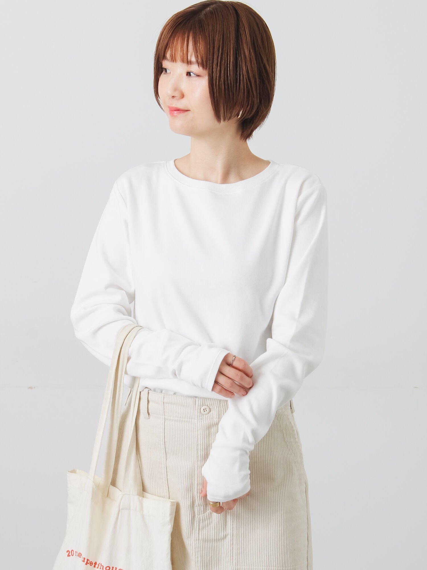 【テチチ/Te chichi】のスムース起毛クルーネックカットソー 人気、トレンドファッション・服の通販 founy(ファニー) 　ファッション　Fashion　レディースファッション　Fashion for Women　トップス・カットソー　Cut & Sew Tops　カットソー・ベーシックTシャツ　Cut-and-Sewn Tops / Stretch Tees & Basics　なめらか　Smooth, Silky Texture　 other-1|ID: prp329100004824119 ipo3291000000035082312