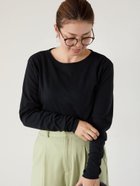 【テチチ/Te chichi】のスムース起毛クルーネックカットソー 人気、トレンドファッション・服の通販 founy(ファニー) ファッション Fashion レディースファッション Fashion for Women トップス・カットソー Cut & Sew Tops カットソー・ベーシックTシャツ Cut-and-Sewn Tops / Stretch Tees & Basics なめらか Smooth, Silky Texture thumbnail ブラック|ID: prp329100004824119 ipo3291000000035082315