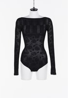 【フェティコ/FETICO】のRose pattern lace-knit bodysuit 人気、トレンドファッション・服の通販 founy(ファニー) ファッション Fashion レディースファッション Fashion for Women トップス・カットソー Cut & Sew Tops ニット Knit Tops & Sweaters ホールガーメント WholeGarment, Seamless Knit モチーフ Motif, Design Theme thumbnail Black|ID: prp329100004824136 ipo3291000000035082510