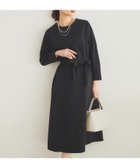 【アンタイトル/UNTITLED】の【日本製/きれい目/ベルト付】ミルドジャージワンピース ブラック|ID: prp329100004824137 ipo3291000000035082519