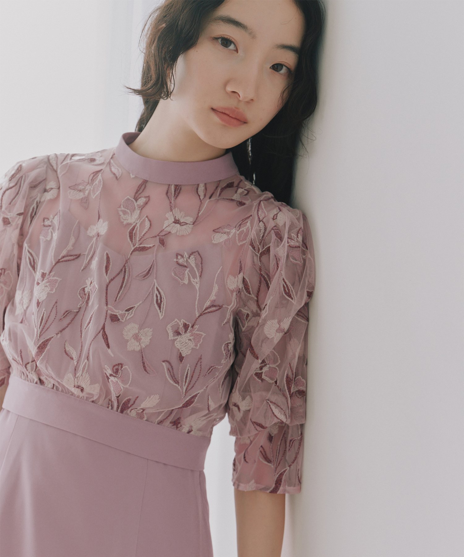 【カエン/Kaene】のエンブロイダリーコンビネーションドレス 人気、トレンドファッション・服の通販 founy(ファニー) 　ファッション　Fashion　レディースファッション　Fashion for Women　ワンピース　Dresses　フォーマル・パーティードレス・結婚式用ドレス　Elegant & Casual Dresses　インナー　Innerwear　スリーブ　Sleeve, Long Sleeve / Short Sleeve　セパレート　Separate, Two-Piece　ドレス　Dress, One-Piece　フラワー　Flower, Floral　ポケット　Pocket, Pocket Detail　リボン　Ribbon, Bow　レース　Lace, Lace Fabric　 other-1|ID: prp329100004824162 ipo3291000000035082812