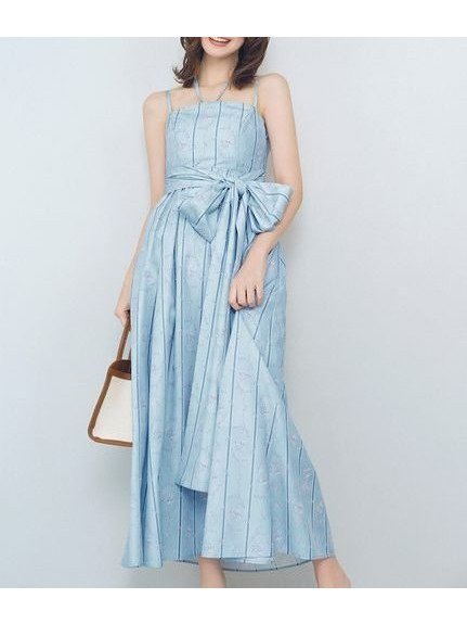 【リリーブラウン/Lily Brown】の【WEB限定00サイズ】ボリュームリボン2wayワンピース インテリア・キッズ・メンズ・レディースファッション・服の通販 founy(ファニー) 　ファッション　Fashion　レディースファッション　Fashion for Women　ワンピース　Dresses　ヴィンテージ　Vintage Style　キャミワンピース　Cami Dress, Slip Dress　今季　This Season, Current Season　サマー　Summer, Summer Style　シャーリング　Shirring, Ruched　シンプル　Simple, Minimal　スマート　Smart, Elegant　ドット　Polka Dot, Dot Pattern　ドレス　Dress, One-Piece　バランス　Balance, Style Balance　フィット　Fit, Slim Fit　フェミニン　Feminine, Girly　ラップ　Wrap, Wrap Design　リボン　Ribbon, Bow　おすすめ　Recommended / Our Picks　FLOWER[936]|ID: prp329100004824167 ipo3291000000035082886