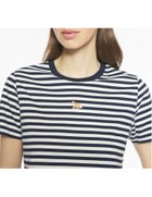 【メゾン キツネ/MAISON KITSUNE】のMAISON KITSUNE/BABY FOX STRIPED BABY TEE-SHIRT 人気、トレンドファッション・服の通販 founy(ファニー) ファッション Fashion レディースファッション Fashion for Women トップス・カットソー Cut & Sew Tops シャツ・ブラウス・オフィスカジュアル Elegant Blouses & Button-Ups 冬 Winter / This Winter ストライプ Stripe, Striped Pattern パッチ Patch, Appliqué フィット Fit, Slim Fit フォックス Fox, Fox Fur フレンチ French, French Style エレガント 上品 Elegant 半袖 Short Sleeve, Half Sleeve A/W・秋冬 Autumn/Winter thumbnail Dark navy/parchment white|ID: prp329100004824170 ipo3291000000035082938