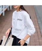 【フレームワーク/FRAMeWORK】のロゴロンT(LIVELY) 人気、トレンドファッション・服の通販 founy(ファニー) ファッション Fashion レディースファッション Fashion for Women トップス・カットソー Cut & Sew Tops ロングTシャツ・Tシャツ Longline T-Shirts & Tees インナー Innerwear シンプル Simple, Minimal ジャケット Jacket, Outerwear プリント Print, Printed Pattern thumbnail ホワイト|ID: prp329100004824176 ipo3291000000035083010