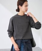 【フレームワーク/FRAMeWORK】のロゴロンT(LIVELY) 人気、トレンドファッション・服の通販 founy(ファニー) ファッション Fashion レディースファッション Fashion for Women トップス・カットソー Cut & Sew Tops ロングTシャツ・Tシャツ Longline T-Shirts & Tees インナー Innerwear シンプル Simple, Minimal ジャケット Jacket, Outerwear プリント Print, Printed Pattern thumbnail グレー|ID: prp329100004824176 ipo3291000000035083011