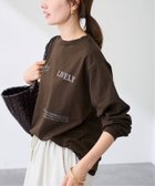 【フレームワーク/FRAMeWORK】のロゴロンT(LIVELY) 人気、トレンドファッション・服の通販 founy(ファニー) ファッション Fashion レディースファッション Fashion for Women トップス・カットソー Cut & Sew Tops ロングTシャツ・Tシャツ Longline T-Shirts & Tees インナー Innerwear シンプル Simple, Minimal ジャケット Jacket, Outerwear プリント Print, Printed Pattern thumbnail ブラウン|ID: prp329100004824176 ipo3291000000035083013