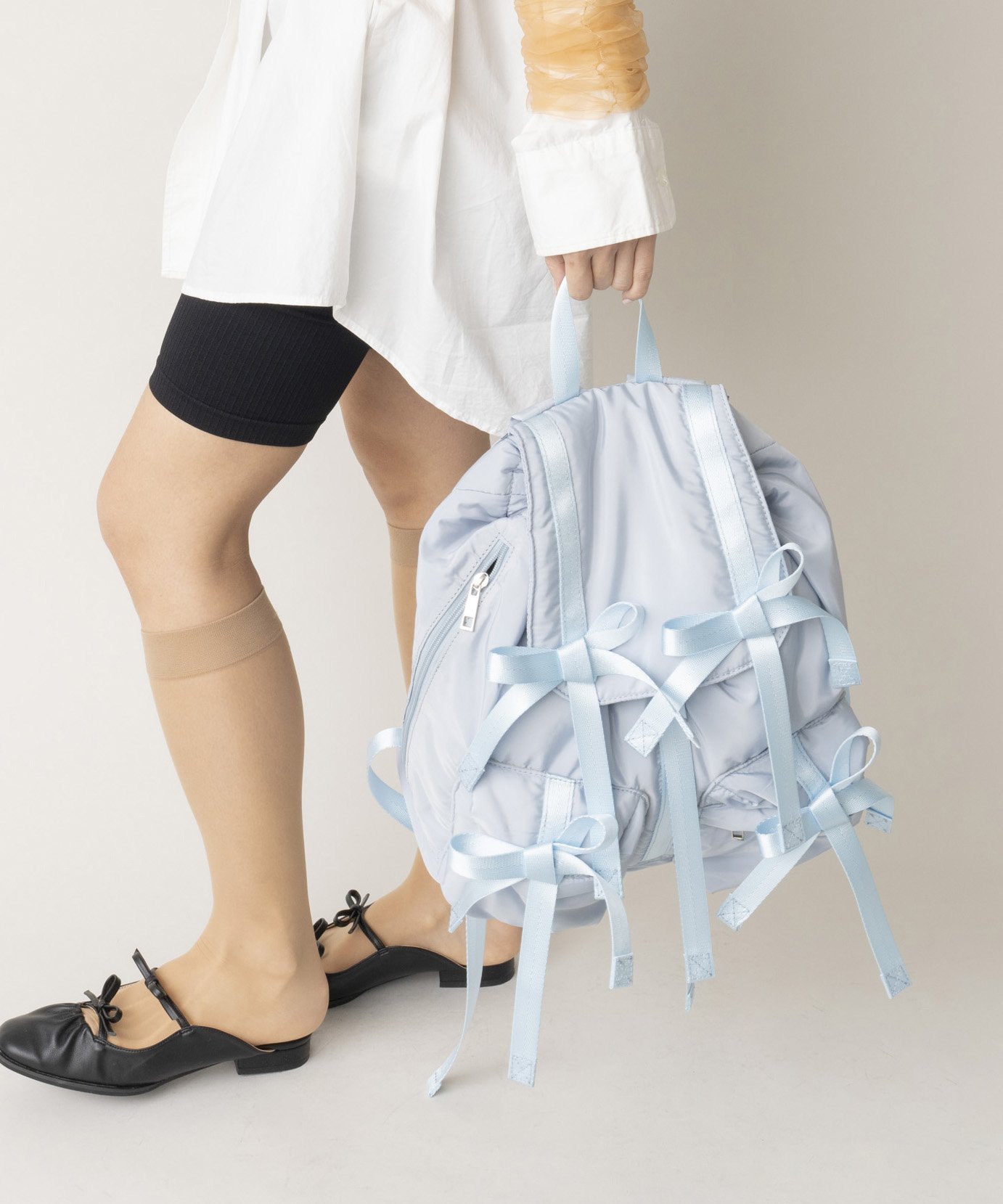 【キャセリーニ/CASSELINI】のCasselini(キャセリーニ)リボンバックパック インテリア・キッズ・メンズ・レディースファッション・服の通販 founy(ファニー) 　ファッション　Fashion　レディースファッション　Fashion for Women　バッグ　Bags　おすすめ　Recommended / Our Picks　ショルダー　Shoulder, Shoulder Strap　トレンド　Trend, Trending Now　フォルム　Silhouette, Form　ポケット　Pocket, Pocket Detail　ミックス　Mix, Mixed Style　リボン　Ribbon, Bow　ビジネス 仕事 通勤　Business / Work / Commuting　サックスブルー|ID: prp329100004824178 ipo3291000000035083032