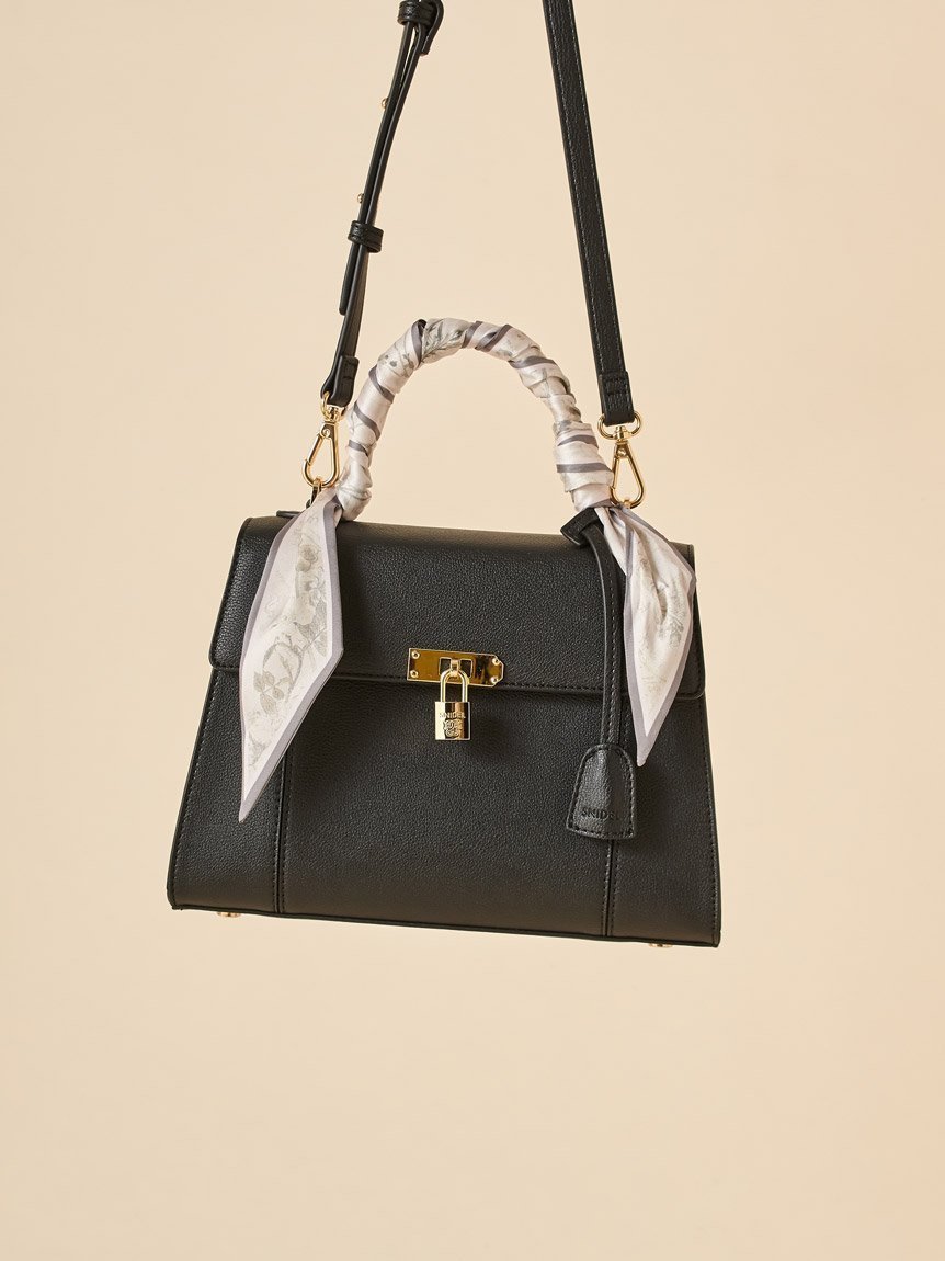 【スナイデル/SNIDEL】のロールカバーパッドロックバッグ インテリア・キッズ・メンズ・レディースファッション・服の通販 founy(ファニー) 　ファッション　Fashion　レディースファッション　Fashion for Women　バッグ　Bags　エレガント 上品　Elegant　クラシカル　Classical, Vintage-Inspired　コンパクト　Compact, Small Size　今季　This Season, Current Season　スカーフ　Scarf, Neckwear　スマート　Smart, Elegant　フェイクレザー　Faux Leather, PU Leather　フラップ　Flap, Flap Pocket　ポケット　Pocket, Pocket Detail　マグネット　Magnet, Magnetic Closure　楽ちん　Easy Fit, Comfortable　BLK[009]|ID: prp329100004824183 ipo3291000000035083086