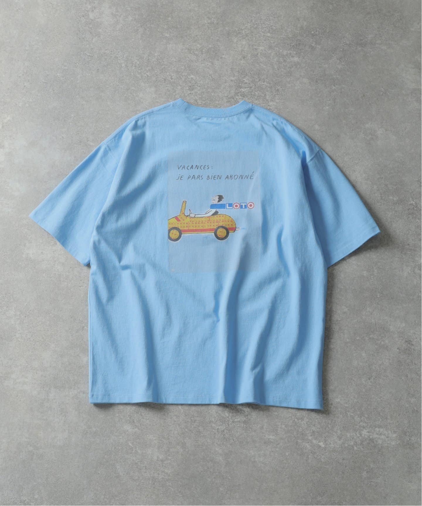 【フォーワンセブン エディフィス/417 EDIFICE】の《追加》SAVIGNAC 別注 French Company プリントTシャツ 2 インテリア・キッズ・メンズ・レディースファッション・服の通販 founy(ファニー) 　ファッション　Fashion　レディースファッション　Fashion for Women　トップス・カットソー　Cut & Sew Tops　シャツ・ブラウス・オフィスカジュアル　Elegant Blouses & Button-Ups　ロングTシャツ・Tシャツ　Longline T-Shirts & Tees　イタリア　Italy　シンプル　Simple, Minimal　フランス　France, French　プリント　Print, Printed Pattern　別注　Limited Edition, Custom Order　ブルー A|ID: prp329100004824190 ipo3291000000035083162
