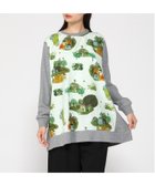 【スーパーハッカ/SUPER HAKKA】のSUPER HAKKA×サクマ ユウコ 「ある日の森の街」/「この葉の青い鳥」プリント×天竺チュニックカットソー 人気、トレンドファッション・服の通販 founy(ファニー) ファッション Fashion レディースファッション Fashion for Women トップス・カットソー Cut & Sew Tops カットソー・ベーシックTシャツ Cut-and-Sewn Tops / Stretch Tees & Basics イラスト Illustration カラフル Colorful Design プリント Print, Printed Pattern 定番 Standard, Basic Item 長袖 Long Sleeve, Full Sleeve thumbnail ベージュ|ID: prp329100004824199 ipo3291000000035083239