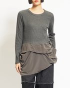 【ゴム/gomme】のドレープT 人気、トレンドファッション・服の通販 founy(ファニー) ファッション Fashion レディースファッション Fashion for Women おすすめ Recommended / Our Picks カットソー Cut and Sewn Top ドレープ Drape, Draping Fabric パウダー Powder, Soft Tone フィット Fit, Slim Fit ポケット Pocket, Pocket Detail エレガント 上品 Elegant thumbnail チャコール|ID: prp329100004824220 ipo3291000000035083420