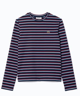 【ラコステ/LACOSTE】のベーシックボーダーロングスリーブTシャツ 人気、トレンドファッション・服の通販 founy(ファニー) ファッション Fashion レディースファッション Fashion for Women トップス・カットソー Cut & Sew Tops シャツ・ブラウス・オフィスカジュアル Elegant Blouses & Button-Ups ロングTシャツ・Tシャツ Longline T-Shirts & Tees スポーツ Sports, Activewear ベーシック Basic, Essential |ID:prp329100004824267