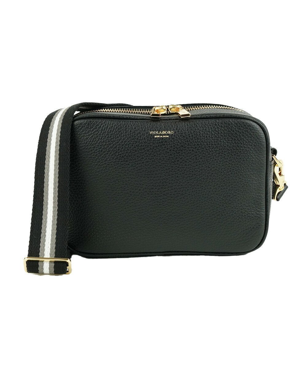 【ブルーコムブルー/BLEU COMME BLEU】のヴィオラドーロ 型押しシュリンクレザーカメラバッグ インテリア・キッズ・メンズ・レディースファッション・服の通販 founy(ファニー) 　ファッション　Fashion　レディースファッション　Fashion for Women　バッグ　Bags　ポケット　Pocket, Pocket Detail　ポーチ　Pouch, Small Case　ラップ　Wrap, Wrap Design　財布　Wallet, Purse　BLK|ID: prp329100004824286 ipo3291000000035084919