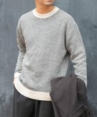 【アーバンリサーチ ロッソ/URBAN RESEARCH ROSSO / MEN】の『XLサイズあり』ヘリンボーン柄クルーネックニット 人気、トレンドファッション・服の通販 founy(ファニー) ファッション Fashion メンズファッション Fashion for Men インナー Innerwear カットソー Cut and Sewn Top クラシカル Classical, Vintage-Inspired デニム Denim, Jeans Material ベーシック Basic, Essential モダン Modern, Contemporary A/W・秋冬 Autumn/Winter 冬 Winter / This Winter エレガント 上品 Elegant 2025年 2025 2025-2026秋冬・A/W Autumn/Winter 2025–26 AW25–26 thumbnail IVORY|ID: prp329100004824304 ipo3291000000035085153