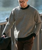 【アーバンリサーチ ロッソ/URBAN RESEARCH ROSSO / MEN】の『XLサイズあり』ヘリンボーン柄クルーネックニット 人気、トレンドファッション・服の通販 founy(ファニー) ファッション Fashion メンズファッション Fashion for Men インナー Innerwear カットソー Cut and Sewn Top クラシカル Classical, Vintage-Inspired デニム Denim, Jeans Material ベーシック Basic, Essential モダン Modern, Contemporary A/W・秋冬 Autumn/Winter 冬 Winter / This Winter エレガント 上品 Elegant 2025年 2025 2025-2026秋冬・A/W Autumn/Winter 2025–26 AW25–26 thumbnail BLACK|ID: prp329100004824304 ipo3291000000035085157