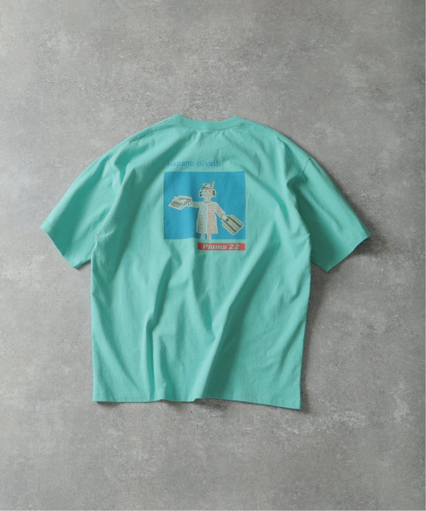 【エディフィス/EDIFICE】の《追加》SAVIGNAC (サヴィニャック) 別注 French Company プリント Tシャツ インテリア・キッズ・メンズ・レディースファッション・服の通販 founy(ファニー) 　ファッション　Fashion　レディースファッション　Fashion for Women　トップス・カットソー　Cut & Sew Tops　シャツ・ブラウス・オフィスカジュアル　Elegant Blouses & Button-Ups　ロングTシャツ・Tシャツ　Longline T-Shirts & Tees　2025年　2025　2025春夏・S/S　Spring/Summer 2025 SS25　コレクション　Collection, Seasonal Line　シンプル　Simple, Minimal　フランス　France, French　プリント　Print, Printed Pattern　別注　Limited Edition, Custom Order　グリーン|ID: prp329100004824313 ipo3291000000035085257