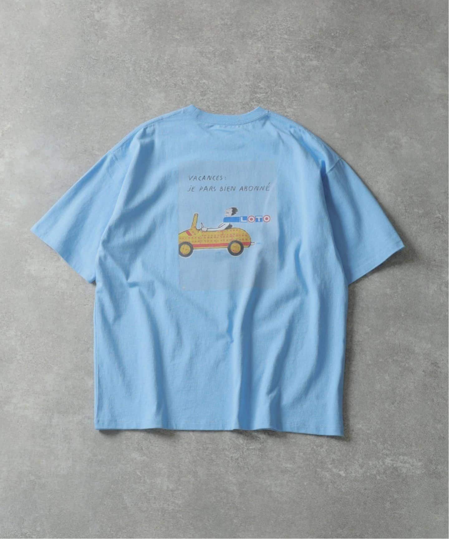 【エディフィス/EDIFICE】の《追加》SAVIGNAC (サヴィニャック) 別注 French Company プリント Tシャツ インテリア・キッズ・メンズ・レディースファッション・服の通販 founy(ファニー) 　ファッション　Fashion　レディースファッション　Fashion for Women　トップス・カットソー　Cut & Sew Tops　シャツ・ブラウス・オフィスカジュアル　Elegant Blouses & Button-Ups　ロングTシャツ・Tシャツ　Longline T-Shirts & Tees　2025年　2025　2025春夏・S/S　Spring/Summer 2025 SS25　コレクション　Collection, Seasonal Line　シンプル　Simple, Minimal　フランス　France, French　プリント　Print, Printed Pattern　別注　Limited Edition, Custom Order　ブルー A|ID: prp329100004824313 ipo3291000000035085258