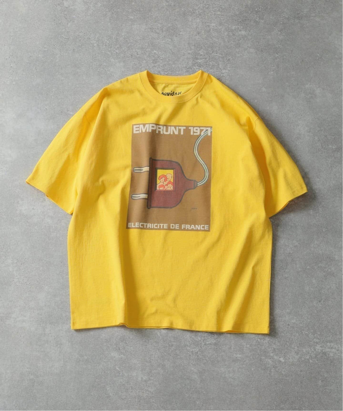 【エディフィス/EDIFICE】の《追加》SAVIGNAC (サヴィニャック) 別注 French Company プリント Tシャツ インテリア・キッズ・メンズ・レディースファッション・服の通販 founy(ファニー) 　ファッション　Fashion　レディースファッション　Fashion for Women　トップス・カットソー　Cut & Sew Tops　シャツ・ブラウス・オフィスカジュアル　Elegant Blouses & Button-Ups　ロングTシャツ・Tシャツ　Longline T-Shirts & Tees　2025年　2025　2025春夏・S/S　Spring/Summer 2025 SS25　コレクション　Collection, Seasonal Line　シンプル　Simple, Minimal　フランス　France, French　プリント　Print, Printed Pattern　別注　Limited Edition, Custom Order　イエロー|ID: prp329100004824313 ipo3291000000035085263