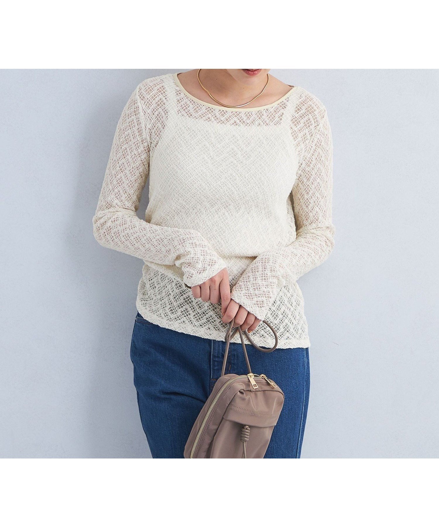 【ユナイテッドアローズ/UNITED ARROWS】のシアー レース プルオーバー カットソー 人気、トレンドファッション・服の通販 founy(ファニー) 　ファッション　Fashion　レディースファッション　Fashion for Women　トップス・カットソー　Cut & Sew Tops　カジュアルプルオーバー・ニットトップス　Pullovers & Knit Tops / Casual Pullovers　カットソー・ベーシックTシャツ　Cut-and-Sewn Tops / Stretch Tees & Basics　インナー　Innerwear　春　Spring　秋　Autumn　カットソー　Cut and Sewn Top　キャミソール　Camisole, Spaghetti Strap Top　ギャザー　Gathered, Ruffled　サロペット　Overalls, Salopette　シアー　Sheer, See-Through　スウェット / スエット　Sweatshirt, Sweatwear　デコルテ　Décolleté, Neckline　レース　Lace, Lace Fabric　アウトレット　Outlet / Clearance　おすすめ　Recommended / Our Picks　 other-1|ID: prp329100004824315 ipo3291000000035085278