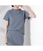 【ナノ ユニバース/nano universe】のシャーリングジャガード半袖ナロートップス (セットアップ可) 人気、トレンドファッション・服の通販 founy(ファニー) ファッション Fashion レディースファッション Fashion for Women トップス・カットソー Cut & Sew Tops セットアップ Matching Sets レディーストップス・ブラウス Tops & Blouses / Assorted Women's Tops アクセサリー Fashion Accessories インナー Innerwear ウォッシャブル Machine Washable コンパクト Compact, Small Size シャーリング Shirring, Ruched シンプル Simple, Minimal セットアップ Set-Up, Coordinated Outfit ベーシック Basic, Essential ボトム Bottoms, Lower Wear 半袖 Short Sleeve, Half Sleeve アウトレット Outlet / Clearance エレガント 上品 Elegant 2025年 2025 2025春夏・S/S Spring/Summer 2025 SS25 thumbnail ブルー|ID: prp329100004824353 ipo3291000000035085745