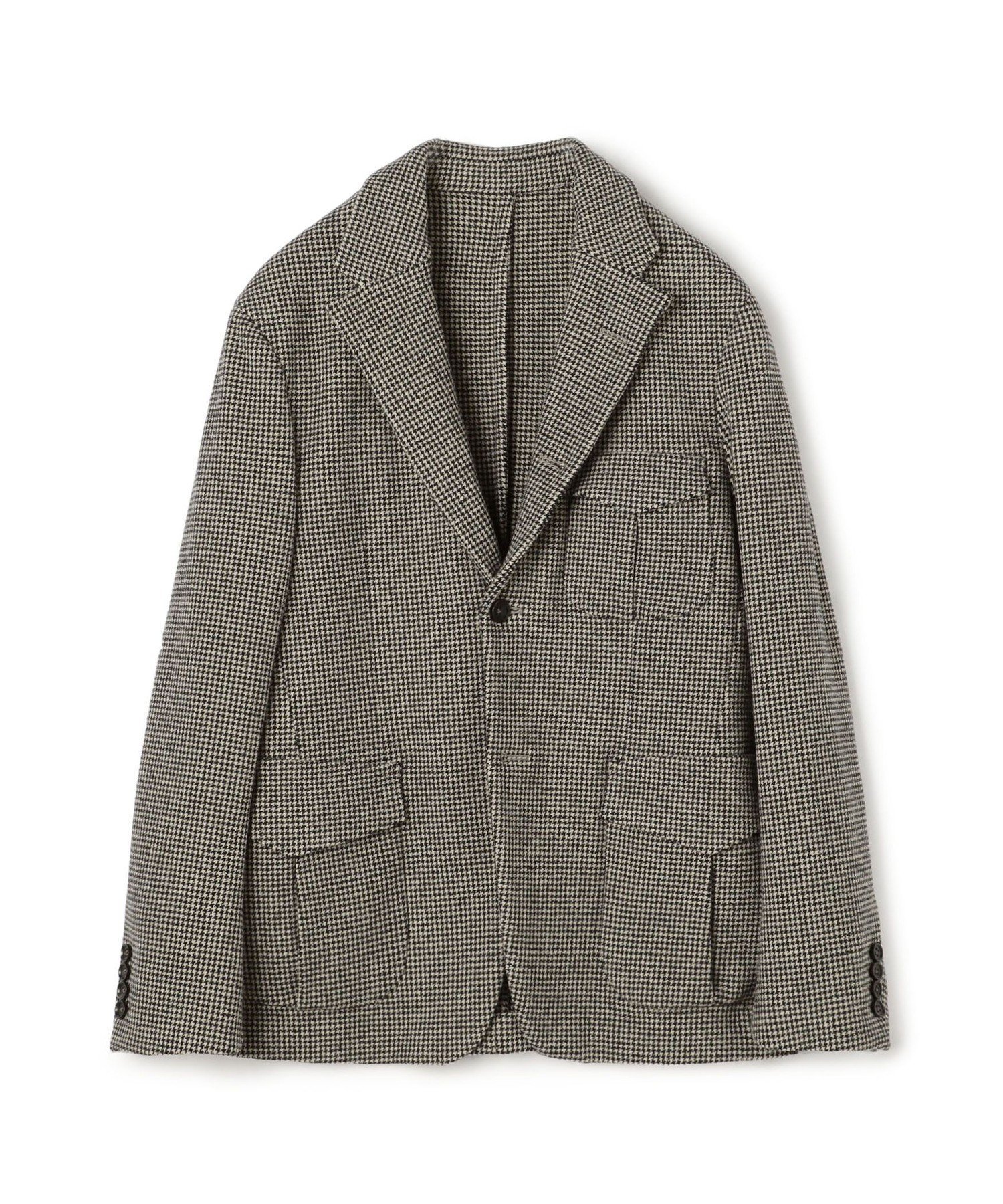 【トゥモローランド/TOMORROWLAND / MEN】のウールナイロンポリウレタン 2WAYストレッチ シングルブレステッド 2Bジャケット インテリア・キッズ・メンズ・レディースファッション・服の通販 founy(ファニー) 　ファッション　Fashion　メンズファッション　Fashion for Men　ジャケット　Jacket, Outerwear　ストレッチ　Stretch, Stretchy Fabric　セットアップ　Set-Up, Coordinated Outfit　チェック　Check, Plaid, Tartan　ハウンドトゥース　Houndstooth, Dogtooth Check　ポケット　Pocket, Pocket Detail　18 ハウンドトゥース|ID: prp329100004824355 ipo3291000000035085749