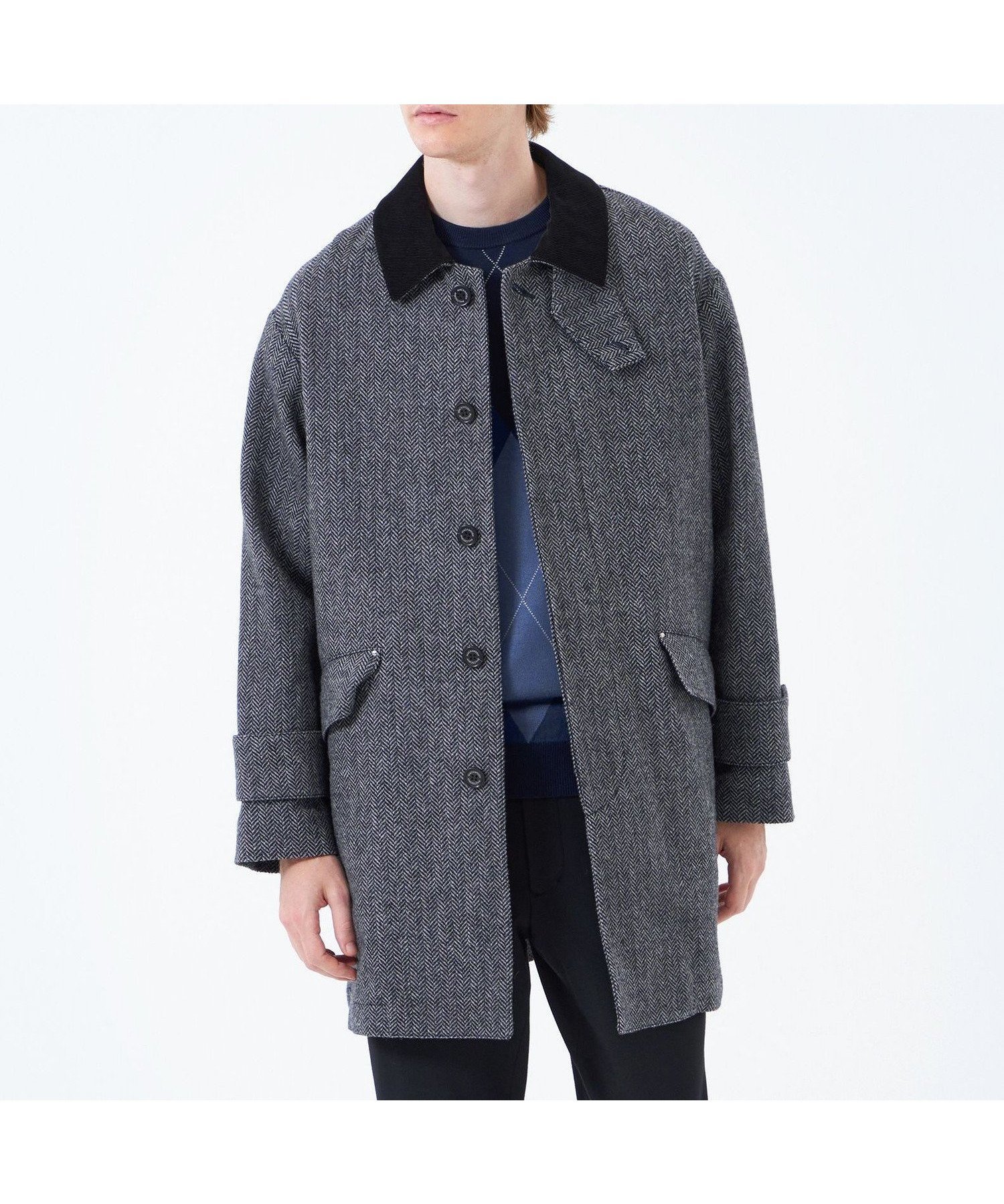 【マッキントッシュ フィロソフィー/MACKINTOSH PHILOSOPHY / MEN】のHEAT TWEED(ヒートツイード)BALBY(バルビー) インテリア・キッズ・メンズ・レディースファッション・服の通販 founy(ファニー) 　ファッション　Fashion　メンズファッション　Fashion for Men　おすすめ　Recommended / Our Picks　ショルダー　Shoulder, Shoulder Strap　ツイード　Twill, Twill Weave　ドロップ　Drop Shoulder, Dropped Style　フォルム　Silhouette, Form　フラップ　Flap, Flap Pocket　ポケット　Pocket, Pocket Detail　冬　Winter / This Winter　秋　Autumn　チャコールグレー|ID: prp329100004824403 ipo3291000000035086246