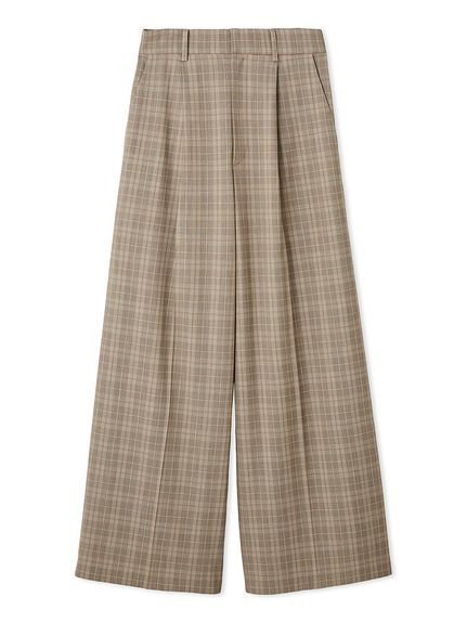 【フレイ アイディー/FRAY I.D】のワイドストレートパンツ インテリア・キッズ・メンズ・レディースファッション・服の通販 founy(ファニー) 　ファッション　Fashion　レディースファッション　Fashion for Women　パンツ　Pants & Trousers　インナー　Innerwear　シアー　Sheer, See-Through　ジャケット　Jacket, Outerwear　スタイリッシュ　Stylish, Fashionable　ストレート　Straight, Straight Cut　スマート　Smart, Elegant　セットアップ　Set-Up, Coordinated Outfit　トレンド　Trend, Trending Now　リラックス　Relax, Relaxed Fit　ワイド　Wide, Wide Fit　おすすめ　Recommended / Our Picks　エレガント 上品　Elegant　CHECK[931]|ID: prp329100004824435 ipo3291000000035086605