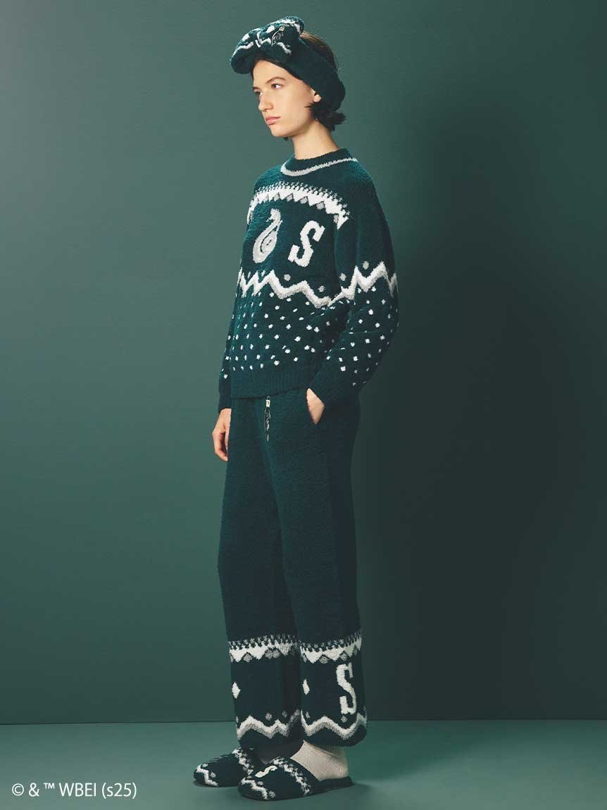 【スナイデル ホーム/SNIDEL HOME】の【ハリー・ポッター】ニットロングパンツ インテリア・キッズ・メンズ・レディースファッション・服の通販 founy(ファニー) 　ファッション　Fashion　レディースファッション　Fashion for Women　パンツ　Pants & Trousers　イエロー　Yellow　カーディガン　Cardigan, Knitwear　キャラクター　Character, Licensed Characters　ストレート　Straight, Straight Cut　スマート　Smart, Elegant　人気　Popular, Best Seller　ポケット　Pocket, Pocket Detail　メンズ　Men's, Menswear　モチーフ　Motif, Design Theme　ロング　Long, Long-Length　冬　Winter / This Winter　ホリデーシーズン　Holiday Season　GRN[024]|ID: prp329100004824459 ipo3291000000035086803