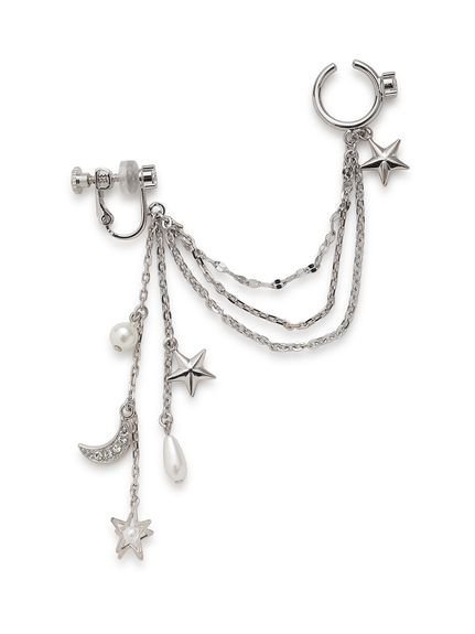 【ファーファー/FURFUR】のスターモチーフイヤリング 人気、トレンドファッション・服の通販 founy(ファニー) 　ファッション　Fashion　レディースファッション　Fashion for Women　ジュエリー　Jewelry　ファッションリング　Fashion Rings　イヤリング・フープ・ドロップタイプ　Hoop, Drop & Clip Earrings　イヤリング　Earrings　クリスタル　Crystal, Swarovski　スマート　Smart, Elegant　チェーン　Chain, Chain Strap　チャーム　Charm, Pendant　パール　Pearl, Pearl Accent　ロマンティック　Romantic, Feminine Style　 other-1|ID: prp329100004824460 ipo3291000000035086802