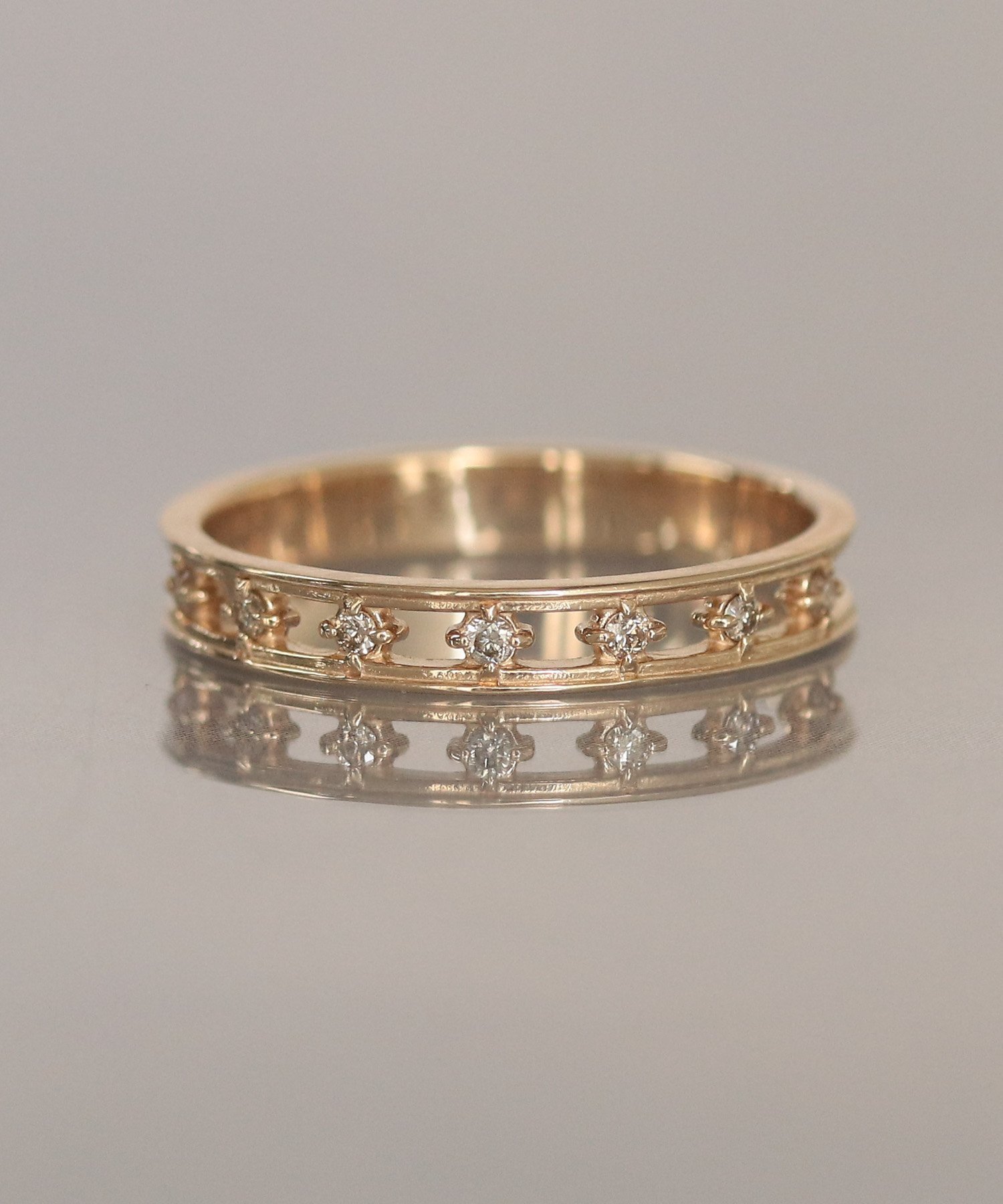 【ノワール ド プーペ/NOIR DE POUPEE】のle bois K10 ダイヤモンド透かしエタニティ リング 人気、トレンドファッション・服の通販 founy(ファニー) 　ファッション　Fashion　レディースファッション　Fashion for Women　ダイヤモンド　Diamond, Brilliant Cut　バランス　Balance, Style Balance　透かし　Cut-Out, Lacework　 other-1|ID: prp329100004824463 ipo3291000000035086825