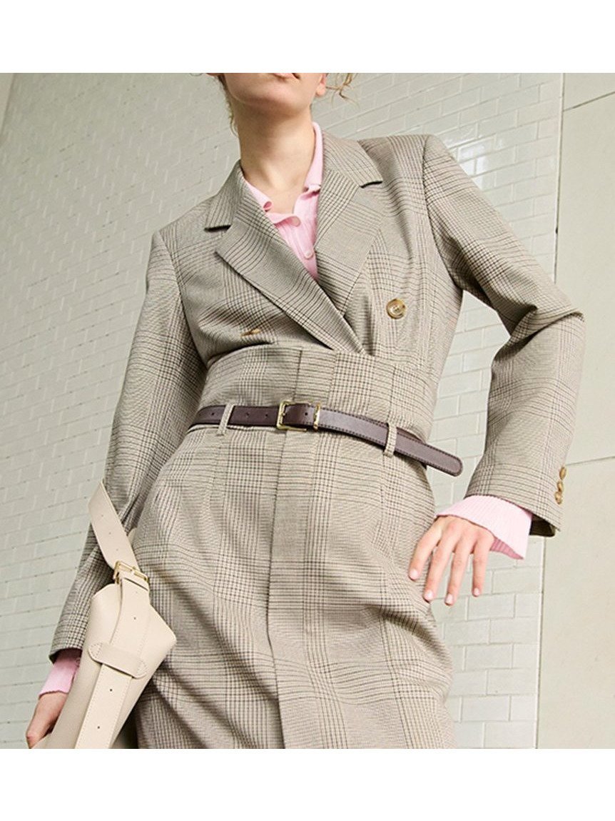 【フレイ アイディー/FRAY I.D】のダブルテーラードジャケット インテリア・キッズ・メンズ・レディースファッション・服の通販 founy(ファニー) 　ファッション　Fashion　レディースファッション　Fashion for Women　アウター　Coat / Outerwear Collection　レディースジャケット・軽アウター　Jackets　テーラードジャケット / 通勤・きれいめスタイル　Tailored Jackets & Blazers　秋　Autumn　ジャケット　Jacket, Outerwear　ストレッチ　Stretch, Stretchy Fabric　スマート　Smart, Elegant　セットアップ　Set-Up, Coordinated Outfit　ダブル　Double, Double-Breasted　チェック　Check, Plaid, Tartan　トレンド　Trend, Trending Now　定番　Standard, Basic Item　バランス　Balance, Style Balance　パターン　Pattern, Design Print　フロント　Front, Front Design　おすすめ　Recommended / Our Picks　ビジネス 仕事 通勤　Business / Work / Commuting　CHECK[931]|ID: prp329100004824477 ipo3291000000035086901