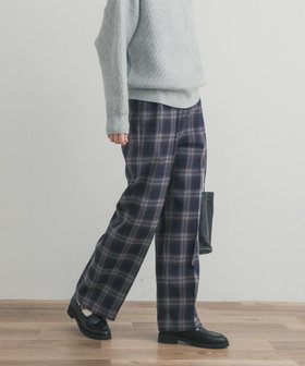 【アーバンリサーチ ドアーズ/URBAN RESEARCH DOORS】の『UR TECH』チェックストレートイージーパンツ 人気、トレンドファッション・服の通販 founy(ファニー) ファッション Fashion レディースファッション Fashion for Women パンツ Pants & Trousers スウェット / スエット Sweatshirt, Sweatwear ストレート Straight, Straight Cut チェック Check, Plaid, Tartan ワイド Wide, Wide Fit 冬 Winter / This Winter A/W・秋冬 Autumn/Winter 2025年 2025 2025-2026秋冬・A/W Autumn/Winter 2025–26 AW25–26 |ID:prp329100004824480