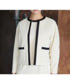 【ドレステリア/DRESSTERIOR】の【セットアップ可】バイカラーショートジャケット 人気、トレンドファッション・服の通販 founy(ファニー) ファッション Fashion レディースファッション Fashion for Women アウター Coat / Outerwear Collection レディースジャケット・軽アウター Jackets コンパクト Compact, Small Size ショート Short, Short Length ジャケット Jacket, Outerwear セットアップ Set-Up, Coordinated Outfit セレモニー Ceremony ドレス Dress, One-Piece ポケット Pocket, Pocket Detail エレガント 上品 Elegant 定番 Standard, Basic Item thumbnail アイボリー|ID: prp329100004824481 ipo3291000000035086940