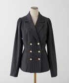 【ナイスクラップ/NICE CLAUP】の【premiumorder】後ろレースアップテーラードジャケット/SM展開 人気、トレンドファッション・服の通販 founy(ファニー) ファッション Fashion レディースファッション Fashion for Women アウター Coat / Outerwear Collection レディースジャケット・軽アウター Jackets テーラードジャケット / 通勤・きれいめスタイル Tailored Jackets & Blazers 2026年 2026 おすすめ Recommended / Our Picks ジャケット Jacket, Outerwear デニム Denim, Jeans Material フェミニン Feminine, Girly フレア Flare, Flared プリーツ Pleats, Pleated ペプラム Peplum, Flared Hem レース Lace, Lace Fabric thumbnail グレー|ID: prp329100004824490 ipo3291000000035087008