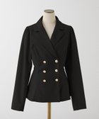 【ナイスクラップ/NICE CLAUP】の【premiumorder】後ろレースアップテーラードジャケット/SM展開 人気、トレンドファッション・服の通販 founy(ファニー) ファッション Fashion レディースファッション Fashion for Women アウター Coat / Outerwear Collection レディースジャケット・軽アウター Jackets テーラードジャケット / 通勤・きれいめスタイル Tailored Jackets & Blazers 2026年 2026 おすすめ Recommended / Our Picks ジャケット Jacket, Outerwear デニム Denim, Jeans Material フェミニン Feminine, Girly フレア Flare, Flared プリーツ Pleats, Pleated ペプラム Peplum, Flared Hem レース Lace, Lace Fabric thumbnail ブラック|ID: prp329100004824490 ipo3291000000035087009