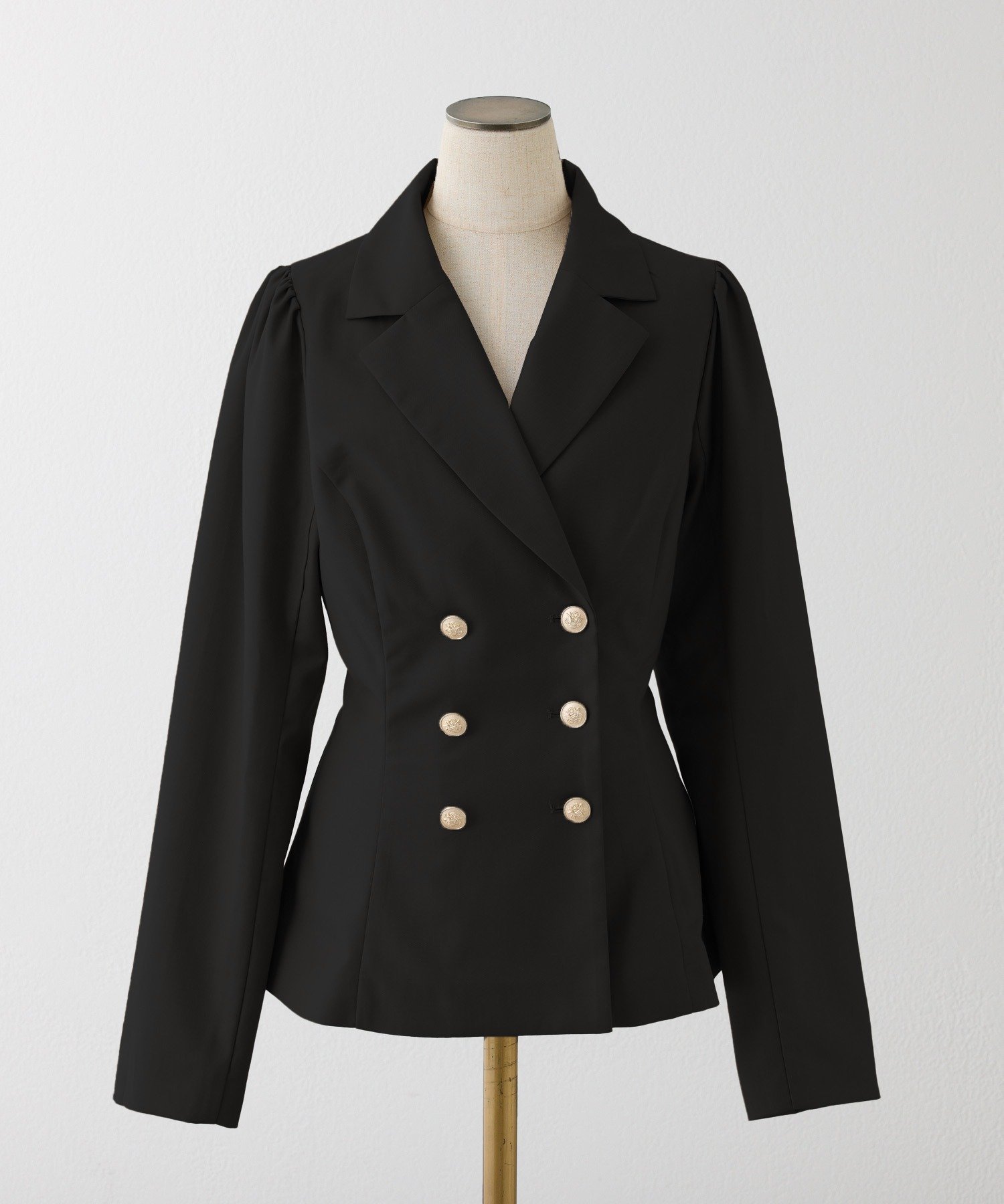 【ナイスクラップ/NICE CLAUP】の【premiumorder】後ろレースアップテーラードジャケット/SM展開 インテリア・キッズ・メンズ・レディースファッション・服の通販 founy(ファニー) 　ファッション　Fashion　レディースファッション　Fashion for Women　アウター　Coat / Outerwear Collection　レディースジャケット・軽アウター　Jackets　テーラードジャケット / 通勤・きれいめスタイル　Tailored Jackets & Blazers　2026年　2026　おすすめ　Recommended / Our Picks　ジャケット　Jacket, Outerwear　デニム　Denim, Jeans Material　フェミニン　Feminine, Girly　フレア　Flare, Flared　プリーツ　Pleats, Pleated　ペプラム　Peplum, Flared Hem　レース　Lace, Lace Fabric　ブラック|ID: prp329100004824490 ipo3291000000035087009