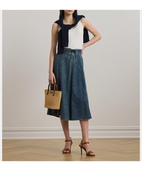 【ラルフローレン/RALPH LAUREN】 デニム ドローコード ミディ スカート人気、トレンドファッション・服の通販 founy(ファニー) ファッション Fashion レディースファッション Fashion for Women スカート Skirts スプリング Spring, Spring Collection デニム Denim, Jeans Material ドローコード Drawcord, Drawstring Cord |ID:prp329100004824534