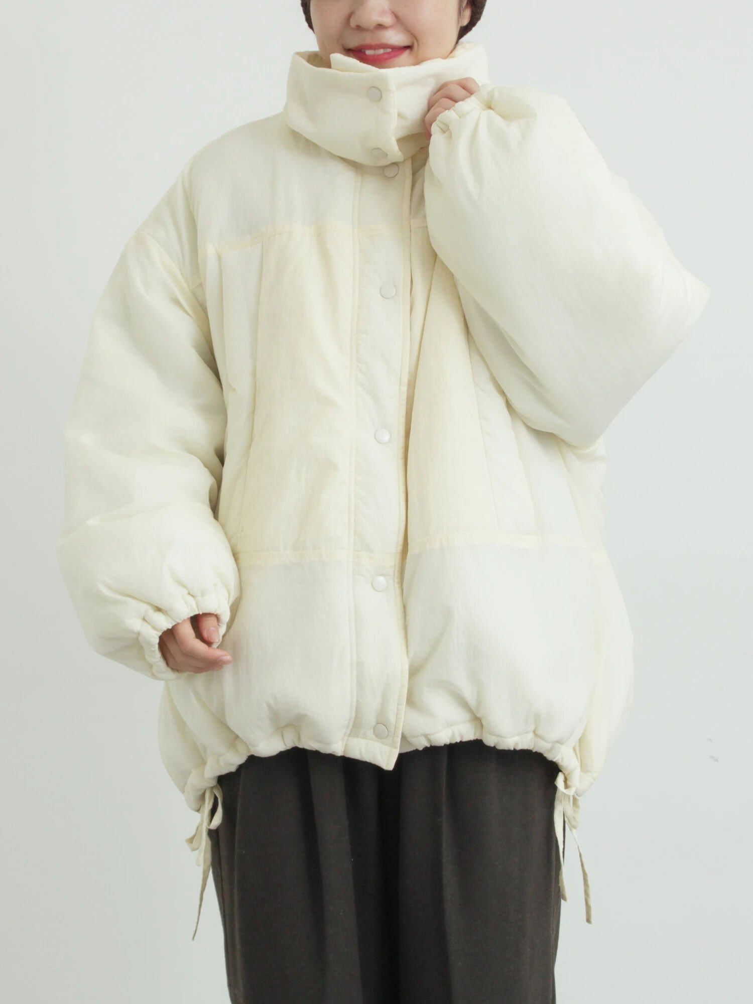 【サマンサモスモス/Samansa Mos2】の襟取り外しモンスターブルゾン インテリア・キッズ・メンズ・レディースファッション・服の通販 founy(ファニー) 　ファッション　Fashion　レディースファッション　Fashion for Women　アウター　Coat / Outerwear Collection　ブルゾンジャケット・スポーティアウター　Blouson Jackets　バランス　Balance, Style Balance　ブルゾン　Blouson, Bomber Jacket　ワイド　Wide, Wide Fit　クリーム|ID: prp329100004824540 ipo3291000000035087683