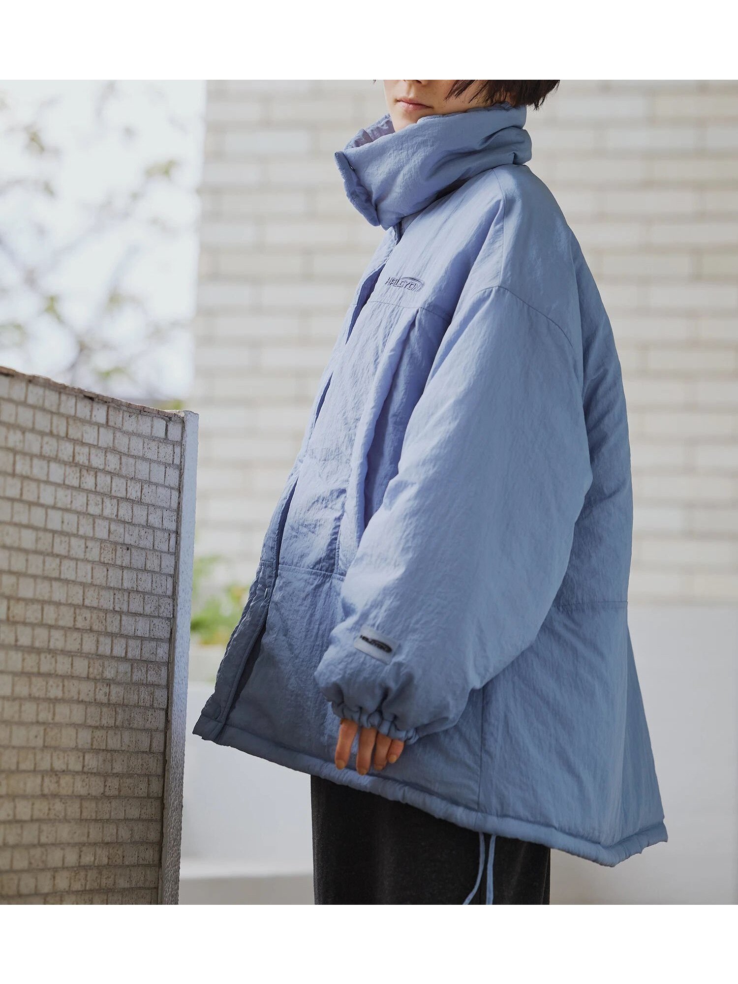 【サマンサモスモス/Samansa Mos2】の襟取り外しモンスターブルゾン インテリア・キッズ・メンズ・レディースファッション・服の通販 founy(ファニー) 　ファッション　Fashion　レディースファッション　Fashion for Women　アウター　Coat / Outerwear Collection　ブルゾンジャケット・スポーティアウター　Blouson Jackets　バランス　Balance, Style Balance　ブルゾン　Blouson, Bomber Jacket　ワイド　Wide, Wide Fit　ブルー|ID: prp329100004824540 ipo3291000000035087685