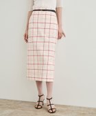 【ロペ/ROPE'】の【洗える】ツイードチェック ポケット付きタイトスカート レッド(60)|ID: prp329100004824543 ipo3291000000035087718