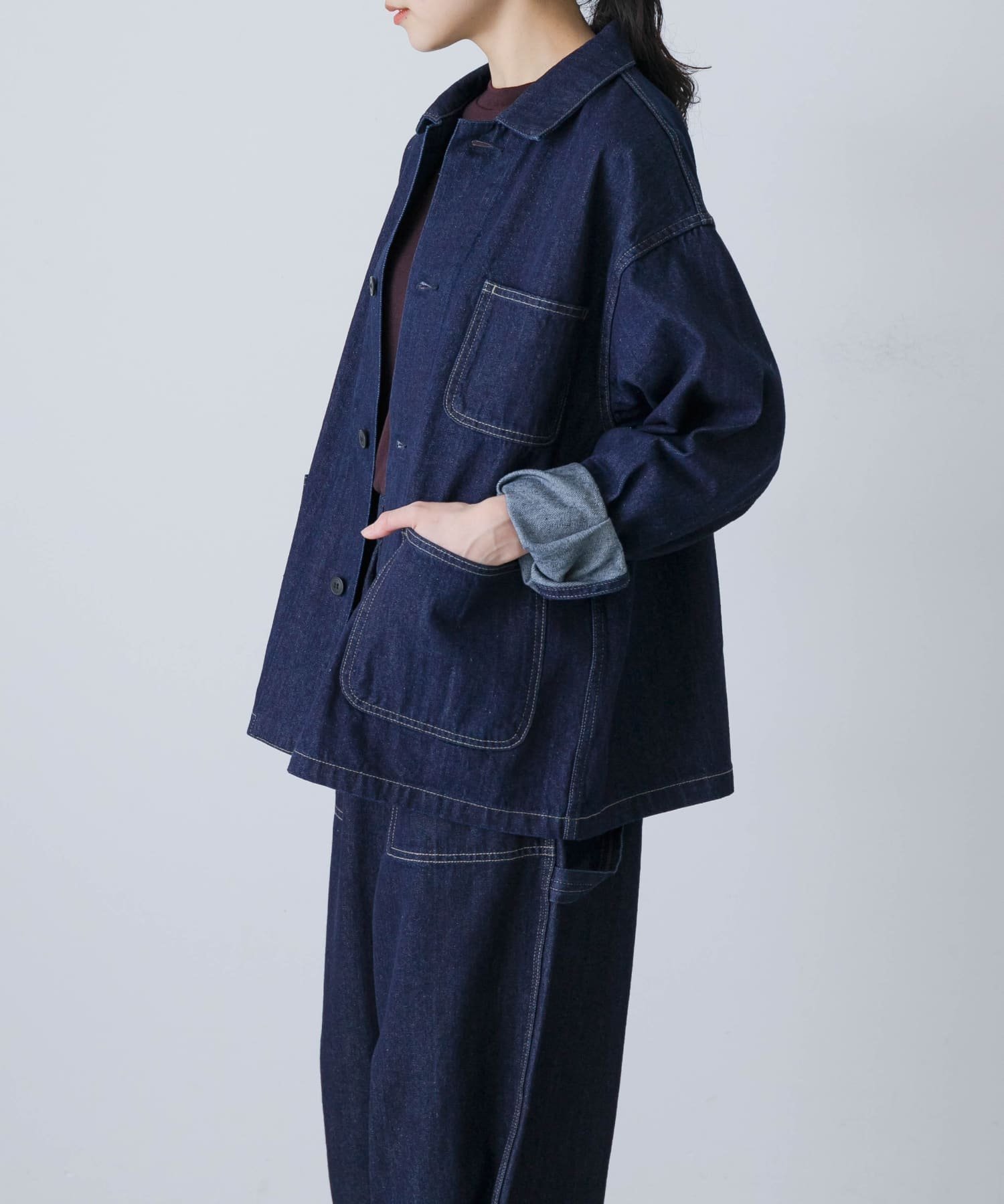 【かぐれ/kagure / URBAN RESEARCH】の『ユニセックス』デニムカバーオール インテリア・キッズ・メンズ・レディースファッション・服の通販 founy(ファニー) 　ファッション　Fashion　レディースファッション　Fashion for Women　インディゴ　Indigo Denim　春　Spring　秋　Autumn　サロペット　Overalls, Salopette　シンプル　Simple, Minimal　デニム　Denim, Jeans Material　ポケット　Pocket, Pocket Detail　ワーク　Workwear, Utility Style　S/S・春夏　SS, Spring/Summer, Warm Season　おすすめ　Recommended / Our Picks　夏　Summer　2026年　2026　インディゴブルー|ID: prp329100004824545 ipo3291000000035087734