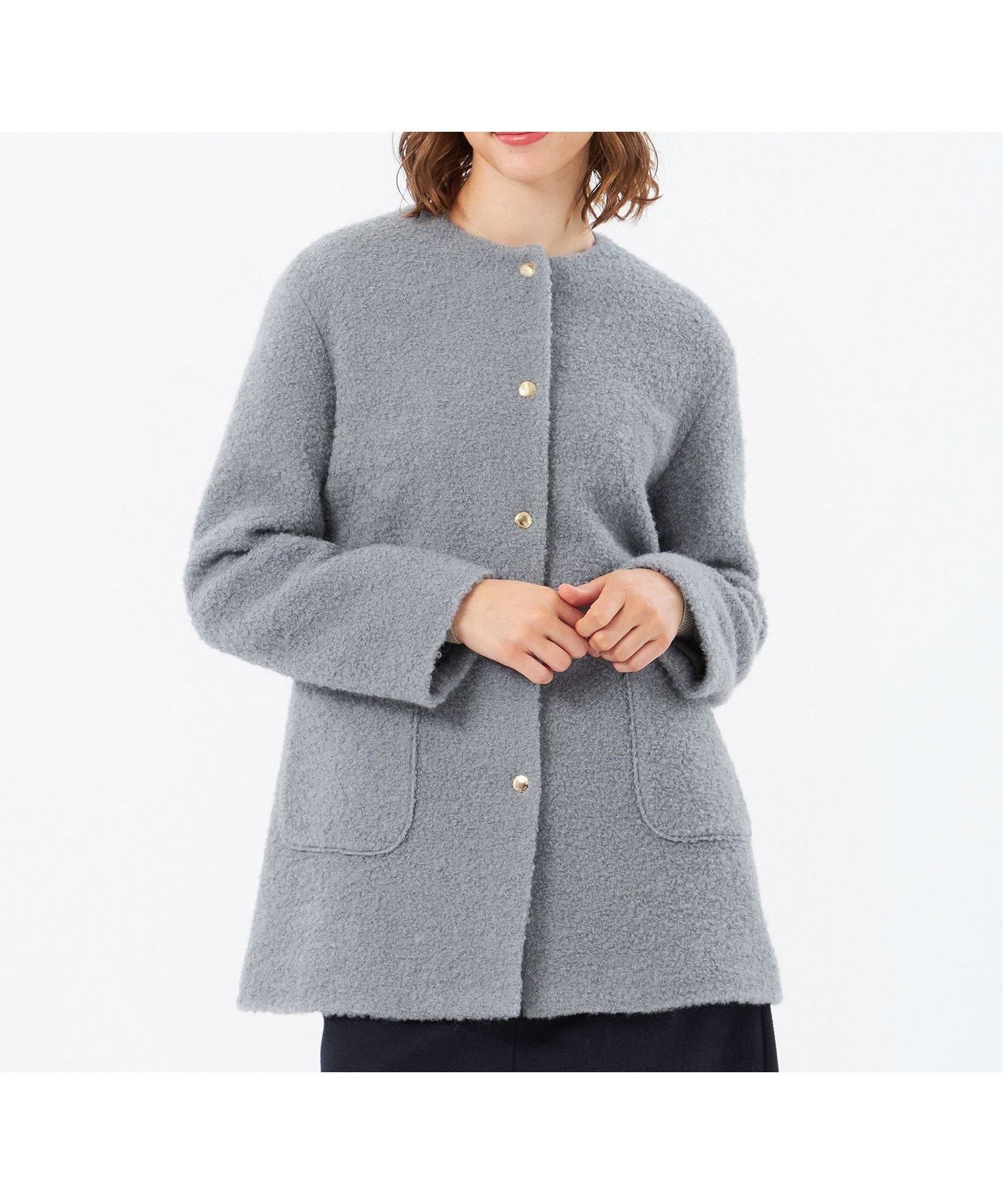 【マッキントッシュ フィロソフィー/MACKINTOSH PHILOSOPHY】の【HESSLE MIDDLE COAT(ヘスルミドルコート)】 インテリア・キッズ・メンズ・レディースファッション・服の通販 founy(ファニー) 　ファッション　Fashion　レディースファッション　Fashion for Women　アウター　Coat / Outerwear Collection　コート・ロングコート・ピーコート　Long Coats, Peacoats & More　おすすめ　Recommended / Our Picks　カーディガン　Cardigan, Knitwear　コンパクト　Compact, Small Size　ファブリック　Fabric, Textile　ミドル　Middle Length, Mid Height　冬　Winter / This Winter　夏　Summer　春　Spring　秋　Autumn　ライトグレー|ID: prp329100004824549 ipo3291000000035110973