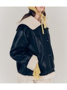 【リリーブラウン/Lily Brown】のビックカラーボアジャケット 人気、トレンドファッション・服の通販 founy(ファニー) ファッション Fashion レディースファッション Fashion for Women アウター Coat / Outerwear Collection レディースジャケット・軽アウター Jackets なめらか Smooth, Silky Texture クール Cool, Chic スマート Smart, Elegant ビッグ Big, Oversized フェイクレザー Faux Leather, PU Leather フロント Front, Front Design ボンディング Bonding, Bonded Fabric 今季 This Season, Current Season thumbnail BLK[009]|ID: prp329100004824585 ipo3291000000035088283