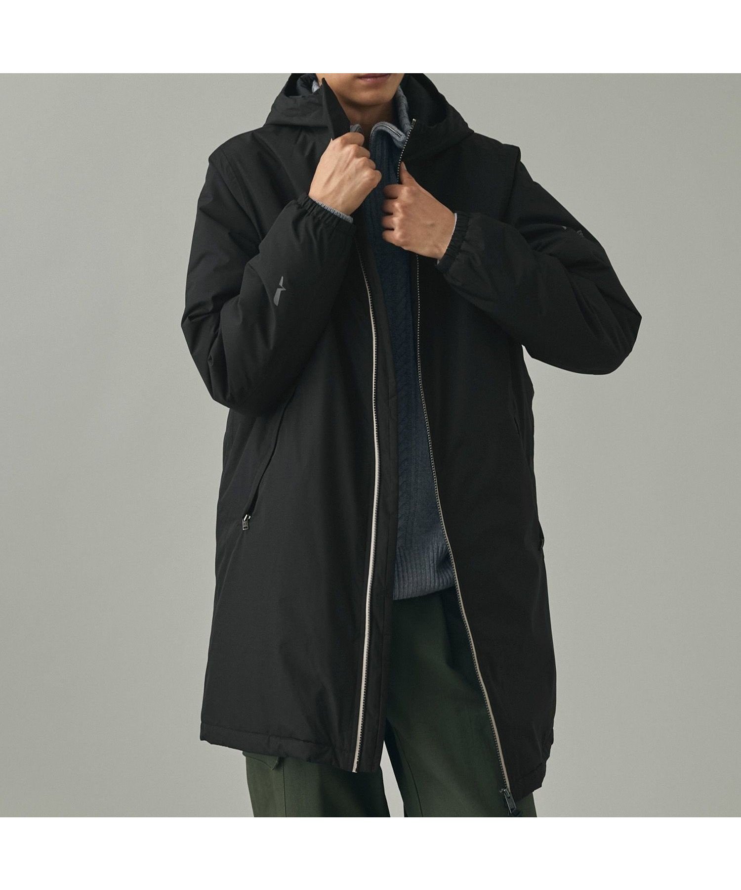 【エーグル/AIGLE】の【RainPack Warm】透湿防水 レインパックウォーム ロングジャケット インテリア・キッズ・メンズ・レディースファッション・服の通販 founy(ファニー) 　ファッション　Fashion　レディースファッション　Fashion for Women　アウター　Coat / Outerwear Collection　レディースジャケット・軽アウター　Jackets　カフス　Cuff Design　ジップ　Zip, Zipper　ジャケット　Jacket, Outerwear　ドローコード　Drawcord, Drawstring Cord　プリント　Print, Printed Pattern　ポケット　Pocket, Pocket Detail　ポーチ　Pouch, Small Case　ロング　Long, Long-Length　ブラック|ID: prp329100004824609 ipo3291000000035088674