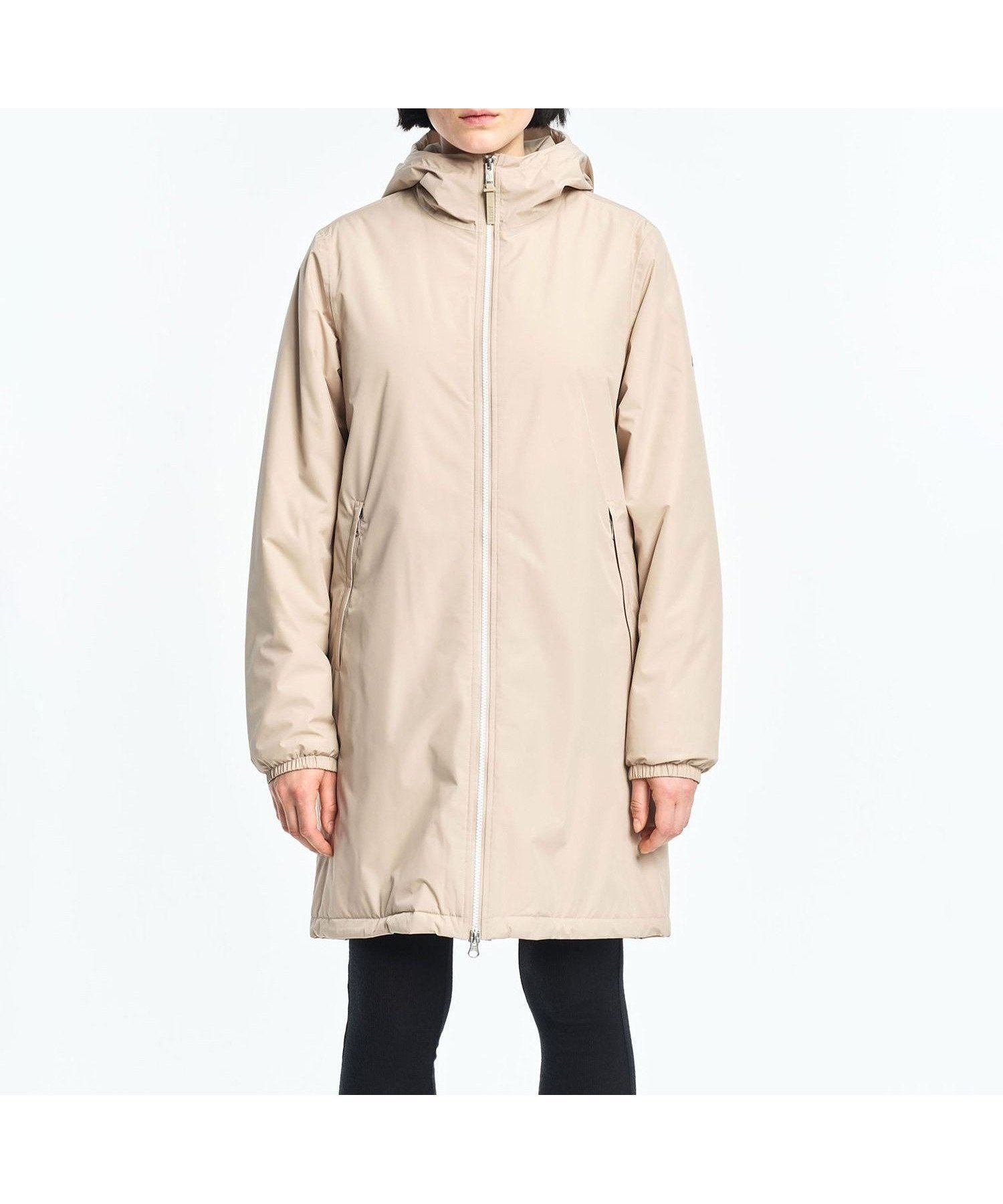 【エーグル/AIGLE】の【RainPack Warm】透湿防水 レインパックウォーム ロングジャケット インテリア・キッズ・メンズ・レディースファッション・服の通販 founy(ファニー) 　ファッション　Fashion　レディースファッション　Fashion for Women　アウター　Coat / Outerwear Collection　レディースジャケット・軽アウター　Jackets　カフス　Cuff Design　ジップ　Zip, Zipper　ジャケット　Jacket, Outerwear　ドローコード　Drawcord, Drawstring Cord　プリント　Print, Printed Pattern　ポケット　Pocket, Pocket Detail　ポーチ　Pouch, Small Case　ロング　Long, Long-Length　アイボリー|ID: prp329100004824609 ipo3291000000035088678